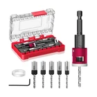 Burmong 5-PIECE Countersink Drill Bit Set With Adjustable Depth... Fast Usa Ship New. Price: $31.30.