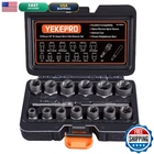 Yekepro 15 Pcs Bolt Extractor Set 3/8 Drive Impact Nut Remover Socket Tool New. Price: $34.47.