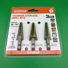 Titanium High Speed Steel Stepless Drill Bits Pc Warrior 1/4" Hex Shank 66463 New. Price: $19.75.