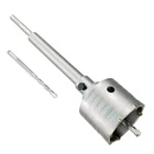 Concrete Hole Saw, Tungsten Steel Core Bit For Cinder 2-1/2", Silver New. Price: $43.29.