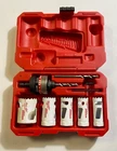Milwaukee 49-22-4005 9-PIECE Bi-metal Hole Saw Kit Used. Price: $49.99.