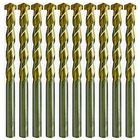 Masonry Drill Bit Set 1/8" Carbide Tip Titanium Concrete Brick STONE-10PCS New. Price: $11.11.