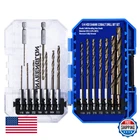 Sinyeenglon Hex Shank Cobalt Drill Bit Set 16PCS 1/16"-3/8" M35 Hss Twist Impact New. Price: $54.03.