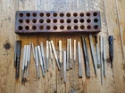Vintage Craftsman Proto Punch Chisel Set 25 Pcs Wood Block Holder Usa Used. Price: $60.00.