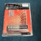 Comoware 16-PIECE Titanium Hex Shank Hss Drill Bit Set, Gold New. Price: $25.00.