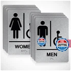 Dallahasee Ada Braille Handicap Bathroom Sign With Double Sided 3M Tape - Alumin New. Price: $63.04.