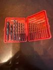 Vintage Craftsman Drill Bit Set High Speed Steel W Case Sears Usa Used. Price: $29.00.