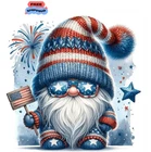 Gnome Angel Independence Day Diamond Art Kit 12X12 Inch Patriotic Diy Set New. Price: $11.88.