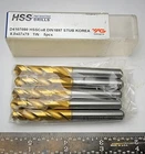 YG-1 #D4107080 HSSCO8 DIN1897 8.0X37X79 Cobalt Stub Drill Bit Tin Coated 5 Piece New. Price: $19.99.