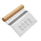 Alltop Dough Bench Scraper/cutter/chopper Stainless Steel Blade With Wooden New. Price: $16.16.