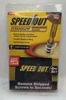 Ontel Speed Out Titanium Damaged Screw Extractor 4-PIECE Set Works Wth Any Drill Open. Price: $8.99.