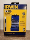 Reduced! New Irwin 63221 Cobalt Alloy Steel Drill Bit Set 21-PC Jobber. Price: $24.95.
