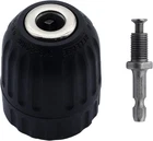 3/8" Quick Change Keyless Drill Chuck Adapter 0.8-10MM, 1/4-INCH Hex Shank New. Price: $15.99.