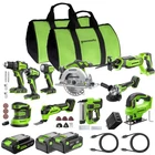 Greenworks 24V Brushless 10PC Combo Kit Drill Impact Driver Saw Set Usb-c Tool New. Price: $1549.99.