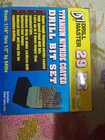 29 Pc. Titanium Nitride Coated Drill Bit Set Press Cordless Steel New. Price: $16.00.