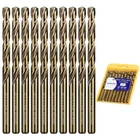 10 Pcs 1/4 Inch M35 Cobalt Drill Bits For Hard Metal Stainless Steel Iron New. Price: $23.69.