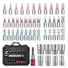 Arrow 48-PIECE 1/4" Screwdriver Bit & Socket Set S2 Steel W/magnetic Holder New. Price: $22.99.