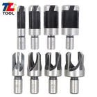8 Pack Carbon Steel Wood Plug Hole Cutter Dowel Maker Shank Drill Bit Set New. Price: $13.80.