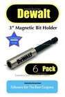 6 Pack Dewalt Tough Grip Impact 3" Magnetic Bit Tip Holder Extension New. Price: $18.49.