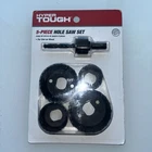 Pc Hole Saw Set 3/8" Arbor Carbon Steel Hyper Tough 3580 1N New. Price: $11.99.
