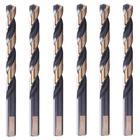 Twist Drill Bits 1/2" Black And Gold, 6 Pcs M2 High Speed Steel By Oxtul New. Price: $69.51.
