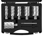 Annular Cutter Set, 6 Pcs Universal Shank Mag Drill Bits, 1" To 2" Cutting Diame New. Price: $253.67.