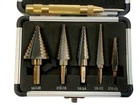 Cmt Step Drill & Automatic Center Punch Unibit, Cobalt Titanium Set, 5PC New. Price: $19.95.