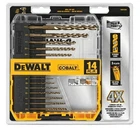Dewalt DWA1240 Pilot Point Industrial Cobalt Drill Bit Set (14 Piece) New. Price: $36.00.