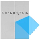 2PACK 6061 T651 Aluminum Sheet Metal X 1/16 0.06 Inch Plain Thin Alum.. New. Price: $47.99.
