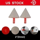 2PCS 2" / 50MM Cone Milling Bits Hex Shank Diamond Chamfer Finger . New. Price: $50.99.