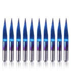 10PCS Nano Blue Coat Engraving Bits, 15 Degree 0.1MM Tip 1/8" Shank Conical V-bi New. Price: $41.72.