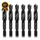 6PC 1/4-20NC Drill Tap Bit Set Hss Black Coated 1/4" Hex Shank New. Price: $23.15.