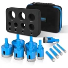 Diamond Hole Saw Tile Bits Kit, 11 Pcs Serrated Brazing Core Drill... New. Price: $56.37.