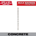 Milwaukee 3/8 In. X 12 2-CUTTER Sds-plus Carbide Drill Bit New. Price: $14.95.