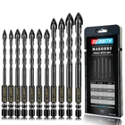 11-PC Carbide Masonry Concrete Drill Bit Set For Stone Tile Brick Ceramic Glass New. Price: $26.81.
