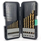 Hitachi 14PC Titanium Drill Bit Set 3-SHANK With Case Hpt 728173 Used. Price: $20.00.