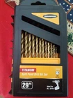 Warrior Titanium Nitride Split Point Drill Bit Set 29PC 61715 - Factory Sealed New. Price: $54.05.