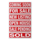 Vse Real Estate Sign Rider Kit, 6X24 Inch Sold, Coming Soon, New Listing,.... Price: $62.48.