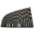 Drillforce 1/16"-1/2" Black Gold Bit Set Hss Jobber Length Twist New. Price: $42.59.