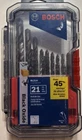 Bosch Piece Black Oxide Metal Drill Bit Set BL21A Used. Price: $16.79.