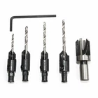 Countersink Set 1/4" Hex Shank #6 #8 #10 #12 With 3/8" Plug Rep Big Horn 13201 New. Price: $10.30.