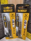 (2) New Genuine Dewalt 1/4 Hex 1/8" Drill Bit Packs DD5108T Impact Ready Titan. Price: $16.95.