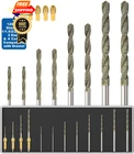 Sworker Diamond Drill 1MM 1.5MM 2MM 2.5MM 8 BITS+4 Collets, Silver Grey New. Price: $10.99.