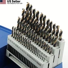 Comoware 60PCS Number Drill Bit Set, Wire Gauge #1 To #60, Hss Black & Gold New. Price: $56.16.