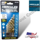 New! Hercules 7PC Titanium Impact Rated Hex Shank Drill Bit Set - Free Shipping!. Price: $17.99.