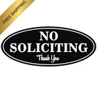 No Soliciting Thank You Sign For Home,durable Uv And Weather Resistant 2.8" X 7" New. Price: $16.50.