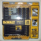 New Dewalt Maxfit Ultra 35-PIECE Screwdriving Bit Impact Rated, DWAUMF35SET. Price: $27.00.