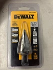 Dewalt Step Drill Bit ( 7/8-IN To 1-1/8-IN ) DWA1710239DF New Sealed. Price: $23.99.