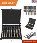Heavy-duty 8-PIECE Drill Bit Set With Gold Titanium Coating 1/2 Reduced Shank New. Price: $90.99.