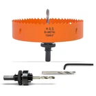 6 Inch Hole Saw With Arbor For Wood And Plastic Cutting, 152MM Bi-metal New. Price: $19.16.